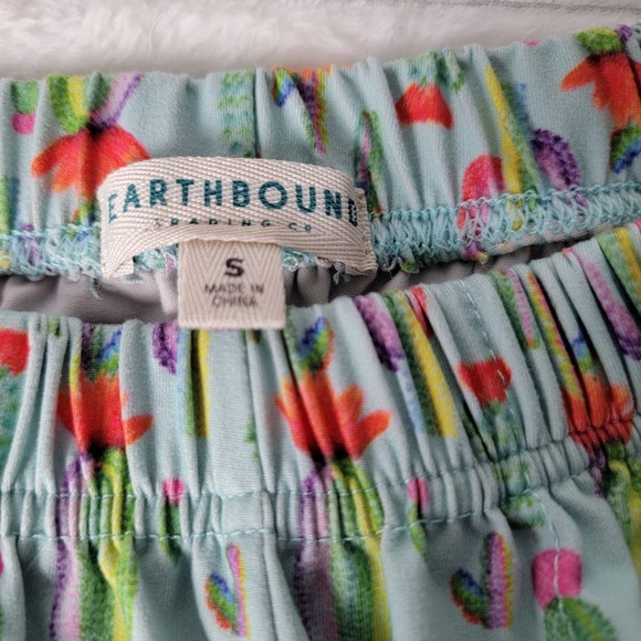 🌵 Earthbound Trading Co Cactus Print Pajama Set –Size Small Soft Cozy Sleepwear - Picture 4 of 10